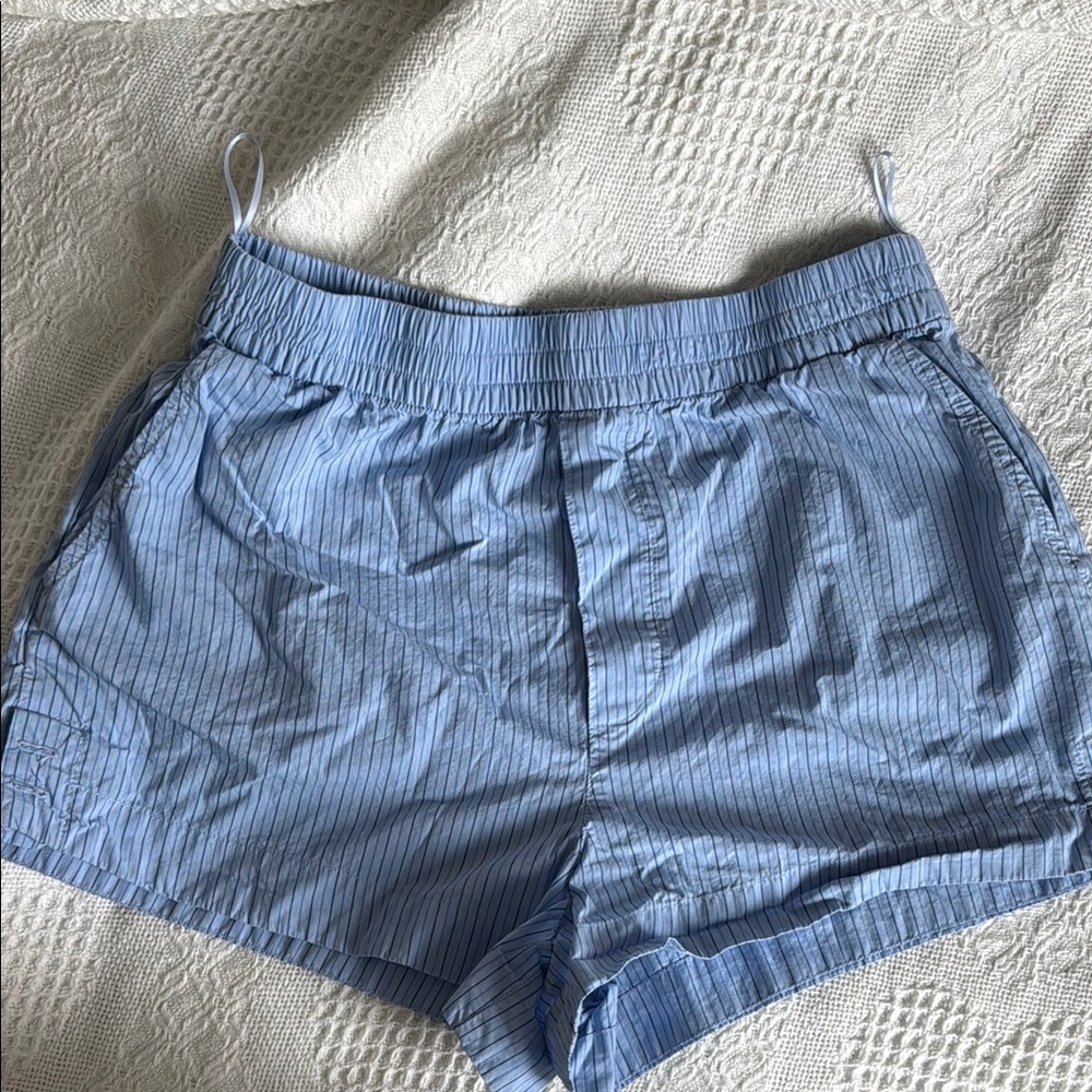 Zara Blue High Waist Casual Shorts